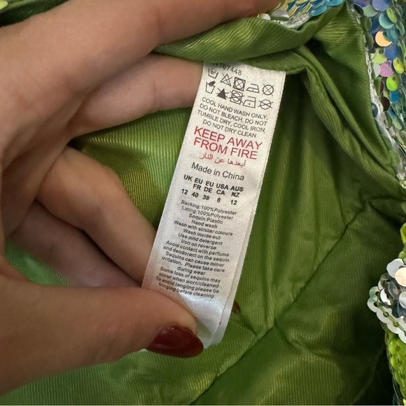 Sequin Jumpsuit with fringe detail - Picture 9 of 10